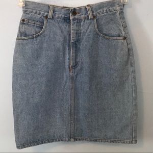 Vtg Trekka High-Waisted Denim Skirt